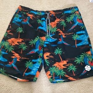 Disneyland Neff x Disney collab shorts XL RARE tropical print NWOT